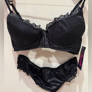 Bra and Peekaboo underwear set